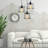 3 - Light Satin Black Caged Pendant