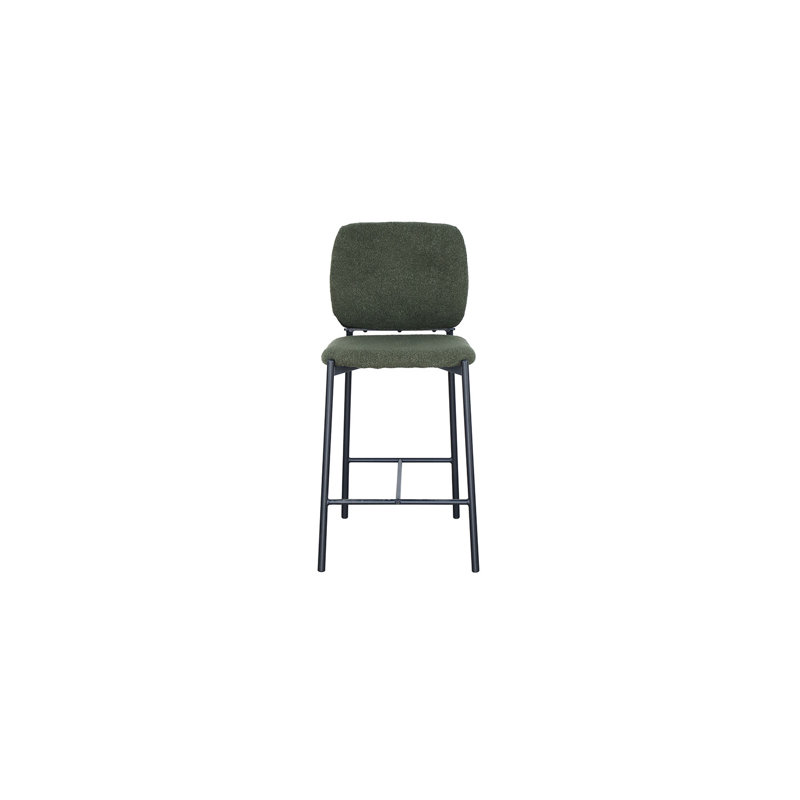 Vallonia Upholstered Counter Stool, Green