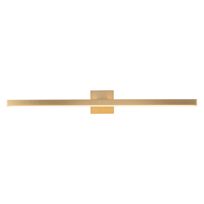 Vega 1 - Light LED Bath Sconce, Brushed Gold, 2700K