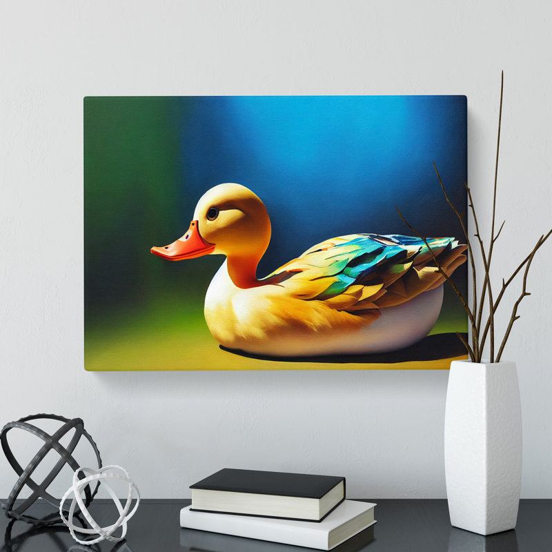 Enthralling Duck - Wrapped Canvas, 50cm H x 76cm W x 3cm D