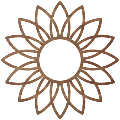 Médaillon de plafond en bois Daisy