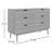 Indra 47.25'' W 6 - Drawer Dresser-1160468269