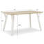 Ensemble de salle à manger 7 pièces en bois blanc et naturel avec table Windsor-333208919
