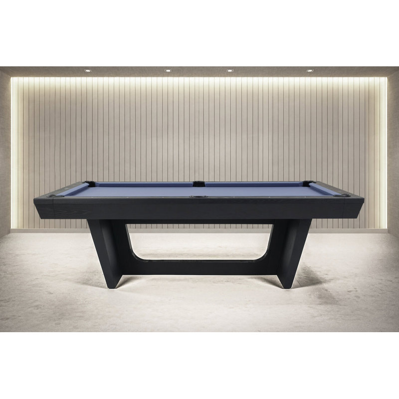 Kaci 8' Slate Pool Table In Black Ash