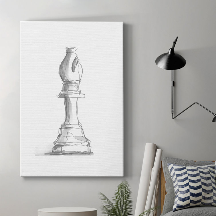 Knight and Pawn Chess Pieces Art Print by Sonya Delaney - Fine Art America