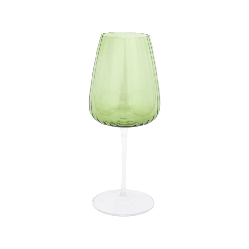Francesca Wine Glass, Green