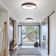 Walnut Finish Large LED Flush Mount (Set of 2)