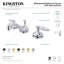 Robinet de salle de bain espacé avec ensemble de drain Georgian-53240151