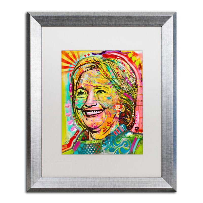 " Hillary " by Dean Russo, White, 20" H x 16" W x 0.5" D