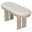 Ensemble de table de salle à manger rembourrée 6 pièces avec banc