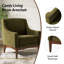 Fauteuil Arshanti avec pieds en bois massif-129932705