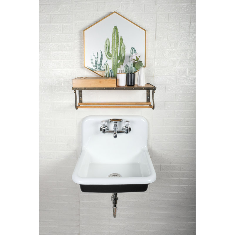 20.19" X 18.5" Wall Mounted Laundry Sink