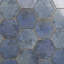 Mandalay Hex 9.13 in. x 10.51 in. Polished Concrete Look Porcelain Floor and Wall Tile-70773858
