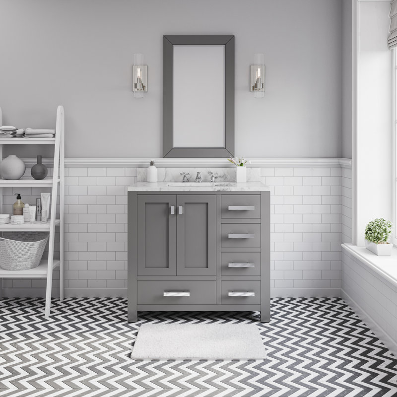 Steve 36'' W Single Vanity, Gray