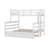 Twin XL Over Queen Bunk Bed With Trundle, Wooden Bed Frame With Ladder And Guardrail, Separated Into 3 Beds,-581121779