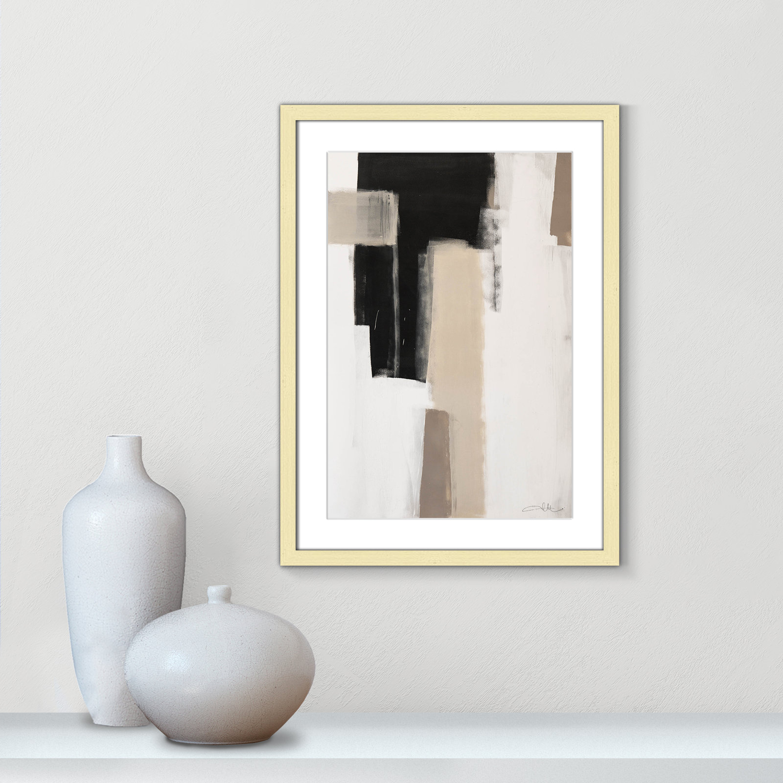 Earth Scapes I Print, 23" H x 17" W x 1.25" D, Gold Matted Picture Framed