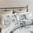 7 Piece Printed Seersucker Comforter Set With Throw Blanket-113361419