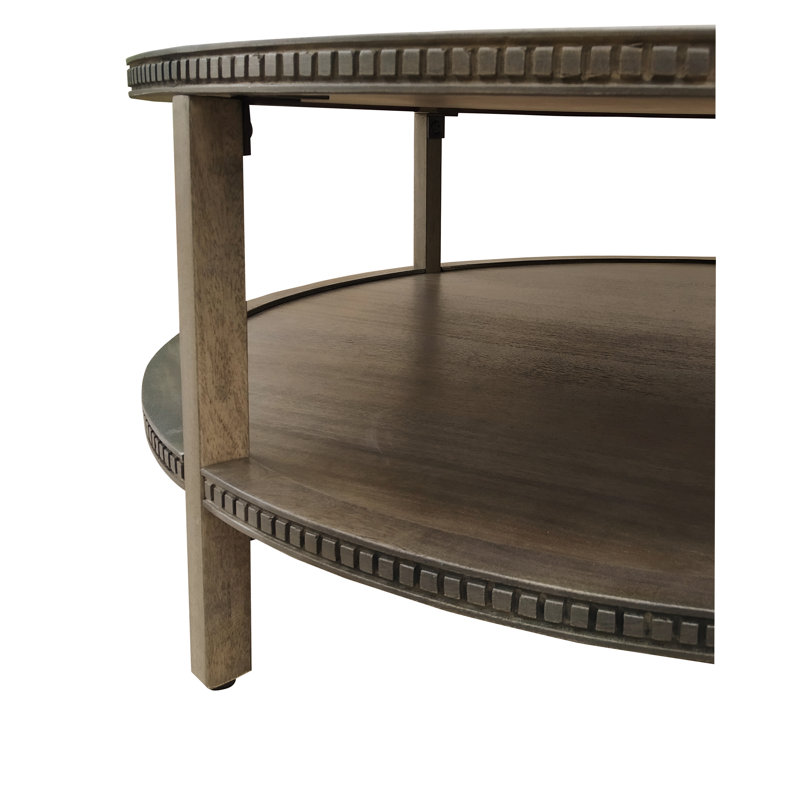 Kenedy Solid Wood Single Coffee Table, Fawn Brown