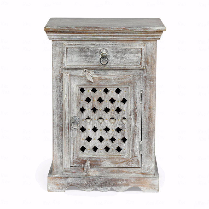 Table de chevet 1 porte Woodenen