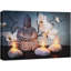 Zen Zen "Statue de Bouddha japonais fleurs de marguerites blanches bougies photographie de salle de bain"-101092792