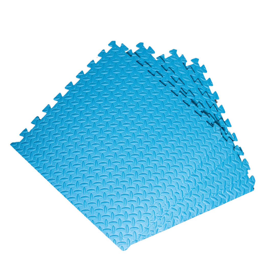Samuel Alexander 4 Piece EVA Foam Floor Protective Tiles / Mats 60x60cm Each For Gyms, Kitchens, Garages, Camping, Kids Play Matting, Hot Tub Flooring