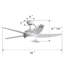 Cheryl-Ann Ceiling Fan with LED Lights