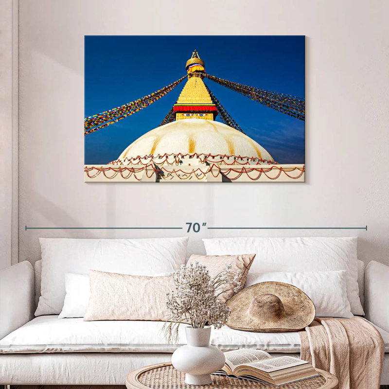 Adella Boudhanath Stupa, 30" H x 45" W
