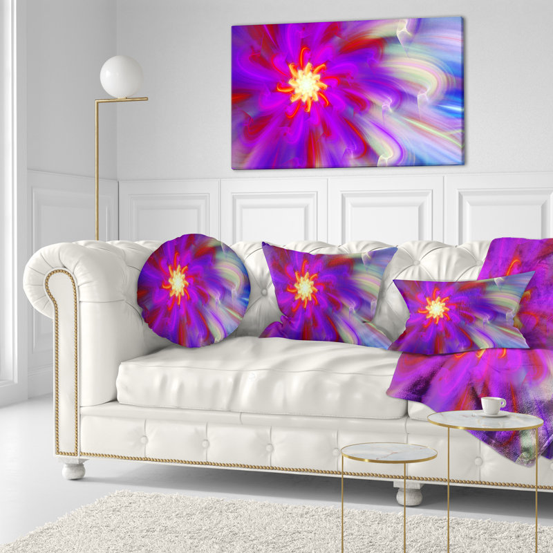 Coussin lombaire floral magnifiques magnifiques pétales de fleurs