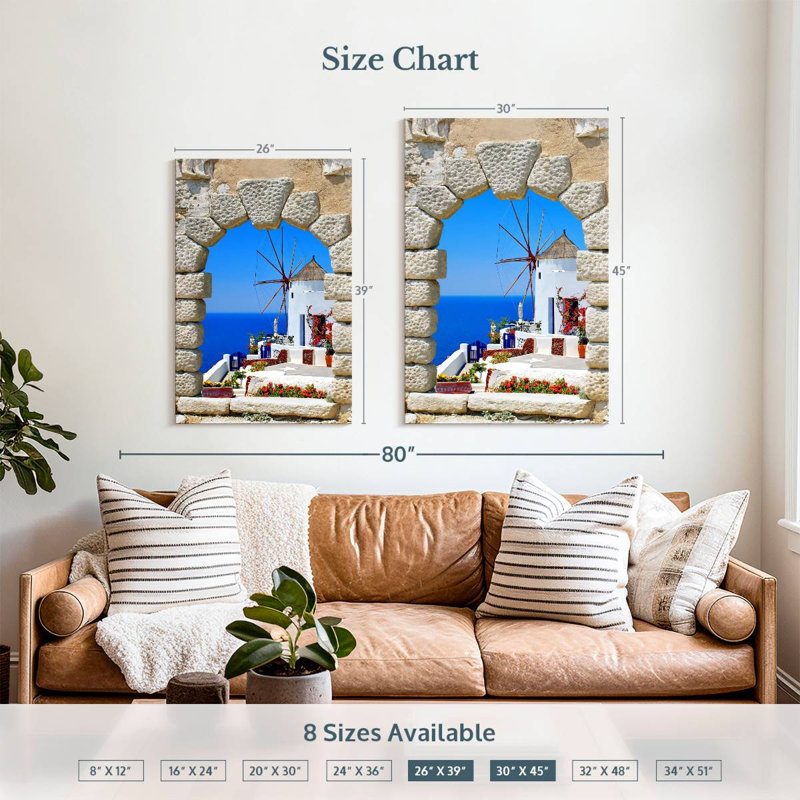 Gillard Window Windmill View, 39" H x 26" W