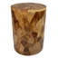 Table de bout cylindrique en bois massif