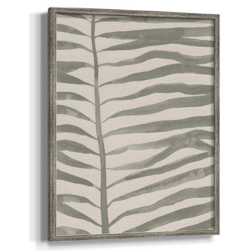 Frond Fingers I, reproduction encadrée - bois massif, H 21 po x l 17 po