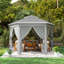 34 Ft. W x 28 Ft. D Metal Soft-Top Canopy