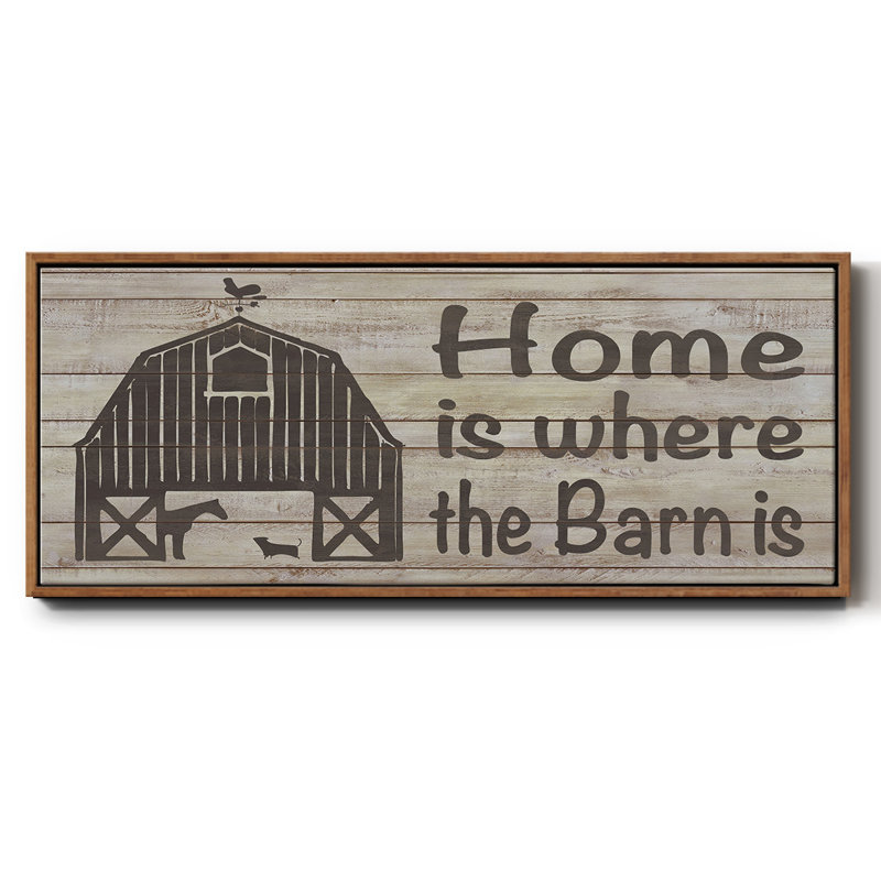 Toile encadrée Home & Farm III, H 8 po x l 20 po
