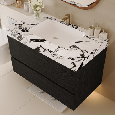 Single Bathroom Vanity with Sintered Stone Top