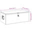 Boîte à outils Boîte de rangement extérieure avec système de verrouillage Coffre à outils en aluminium-1328048443-1328048447