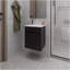 Lavabo de salle de bain Sutcliffe, noir-2136520339