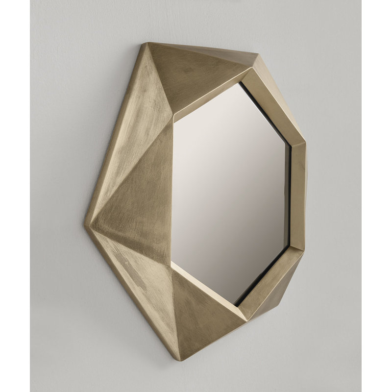 Calliope Flat Metal Beveled Wall Mirror