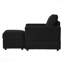 Fauteuil d'appoint classique en velours côtelé, fauteuil d'appoint confortable Canf, fauteuil d'appoint enveloppé de tissu avec repose-pieds, parfait pour les salons modernes dans le salon-1086268237