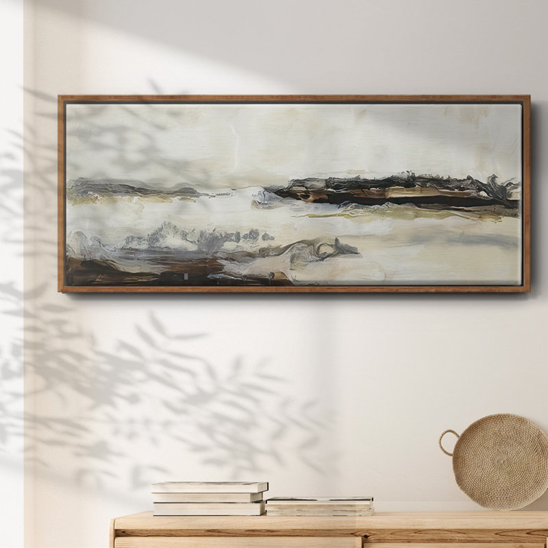 Joyful Horizon II- Framed Canvas, H 12 po x l 30 po
