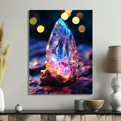 «Blue Amethyst Forest Quartz Crystal II», art mural pierre géode
