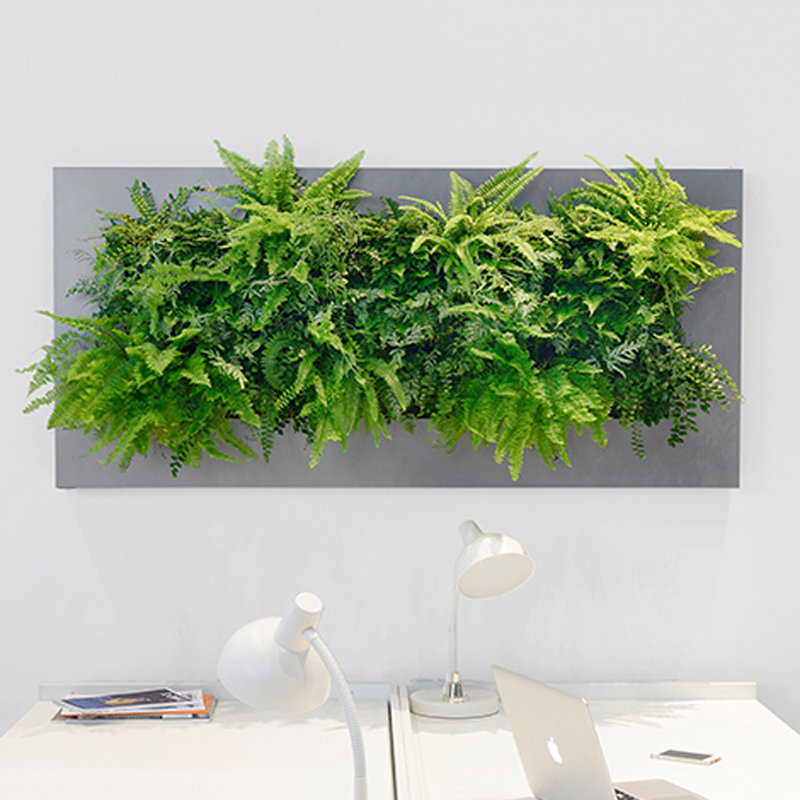Metal Planter, Silver, 46" H x 44.49" W x 2.36" D