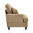 Sofa LSF Chenille W/1 Pillow -Light Coffee