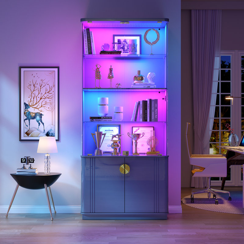 Display Cabinet, Grey