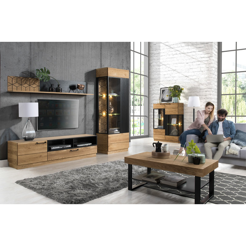 MOSAIC Manufactured + Solid Oak Wood Coffee Table