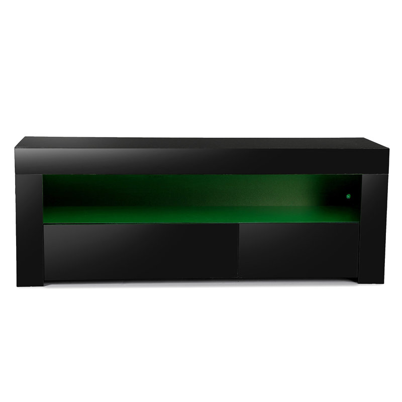 Fellman Unfinished TV Stand for TVs up to 50", Black