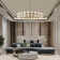Lorett Modern 48 inch Round Chandelier Light Fixture