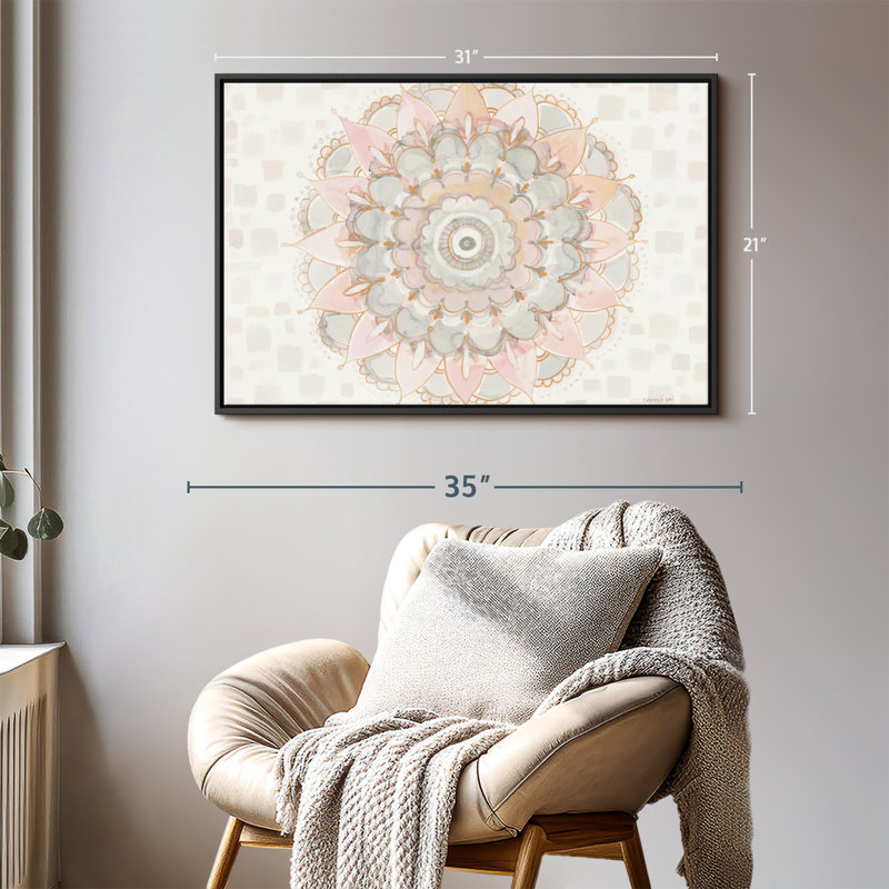 Decor Elements " Modern Mandala Wall Art " Print, 21" H x 31" W