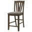 Ensemble de 2 chaises de salle à manger rembourrées à hauteur de comptoir