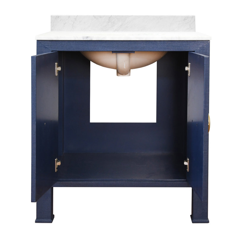 Blanche 30.5'' W Single Vanity, Navy