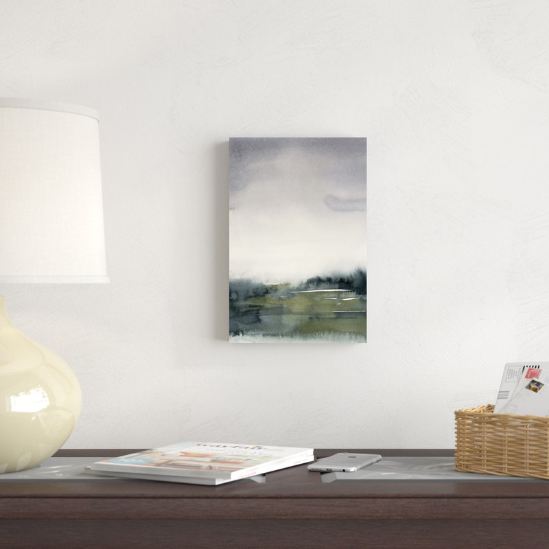 «Marshland Dream I» par Grace Popp - peinture sur toile tendue, H 12 po x l 8 po